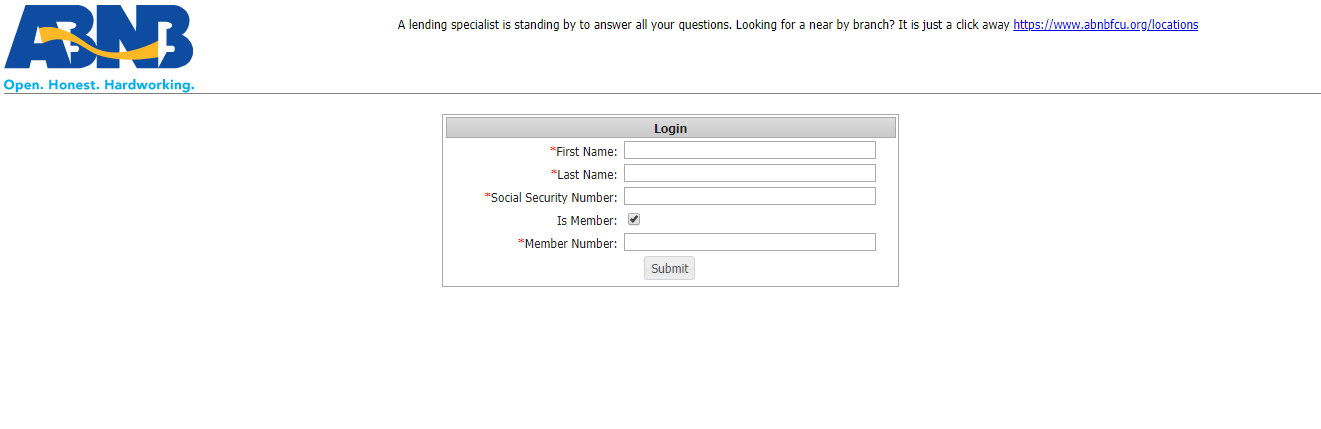 ABNB Application Form