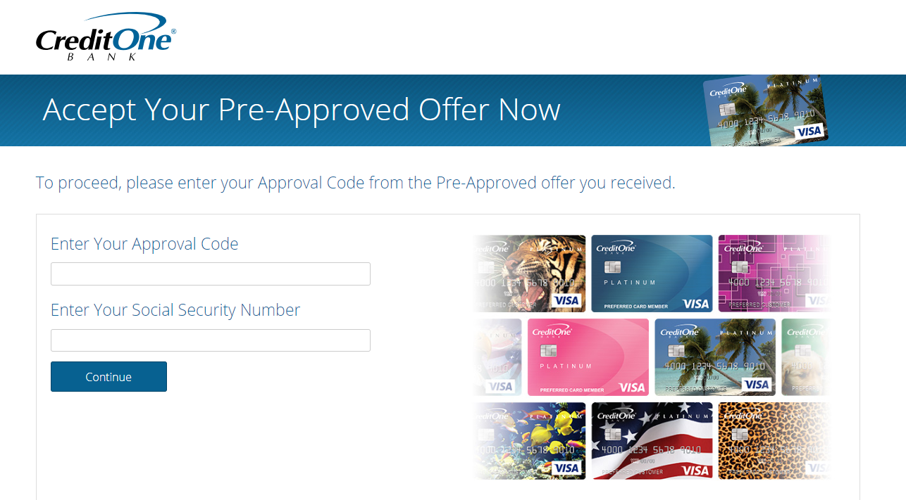 Www Accept Creditonebank Com Enter Approval Code To Apply Credit One Bank Card Credit Cards Login