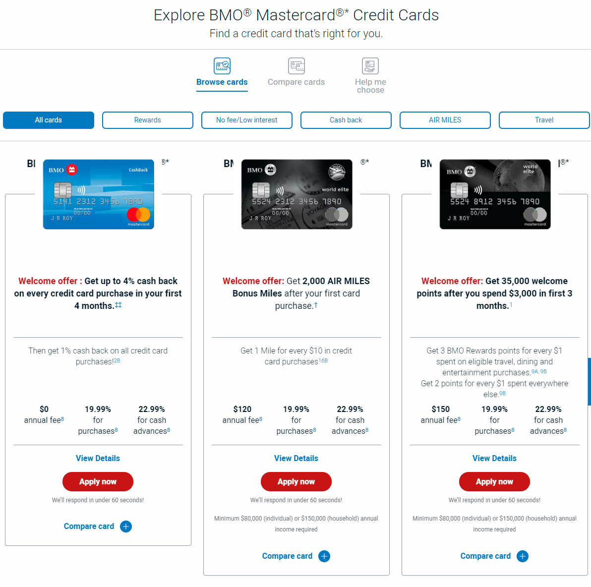 Apply For A Mastercard Online Mastercard Canada BMO