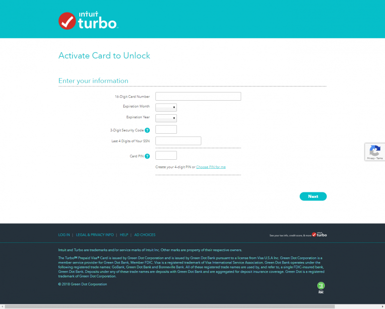 Turbo Prepaid Card Login | Tax Refund Prepaid Visa Card | TurboTax Intuit