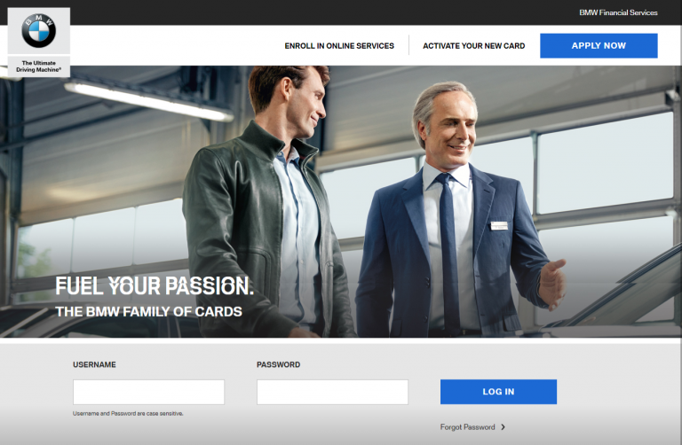 BMW Credit Card Login