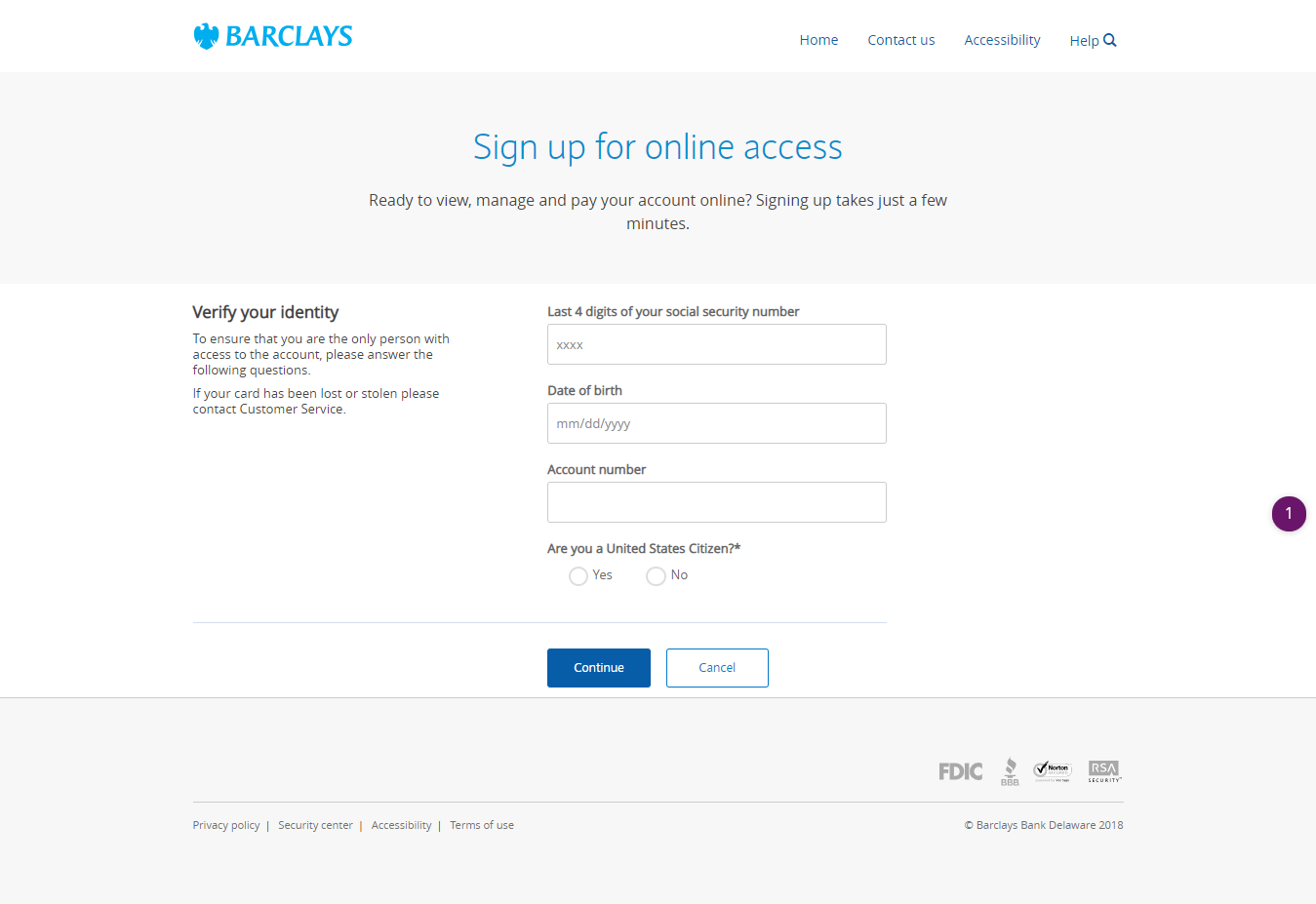 Barclays MasterCard login