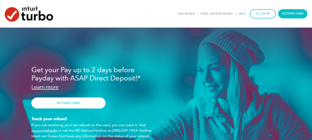 Turbo Prepaid Visa Card TurboTax Intuit