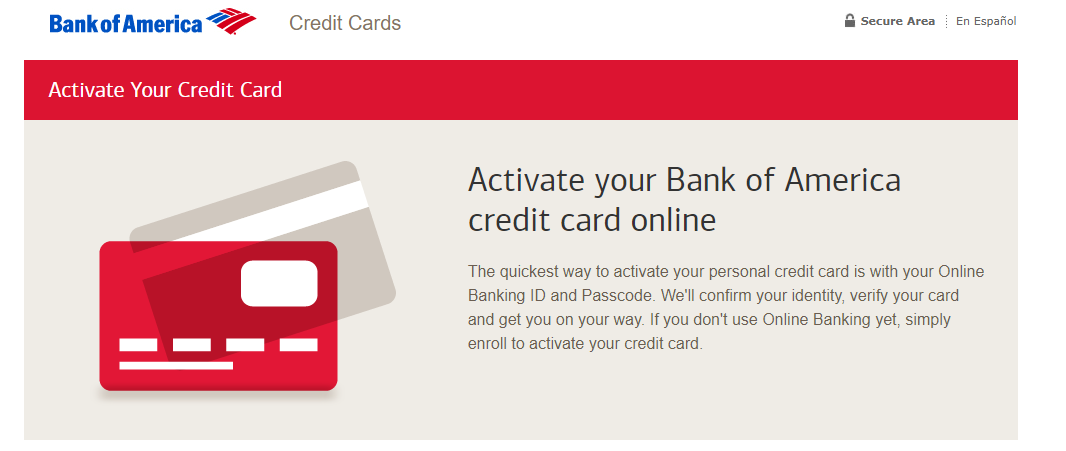www.bankofamerica.com/activate - Bank of America Credit Card Activation