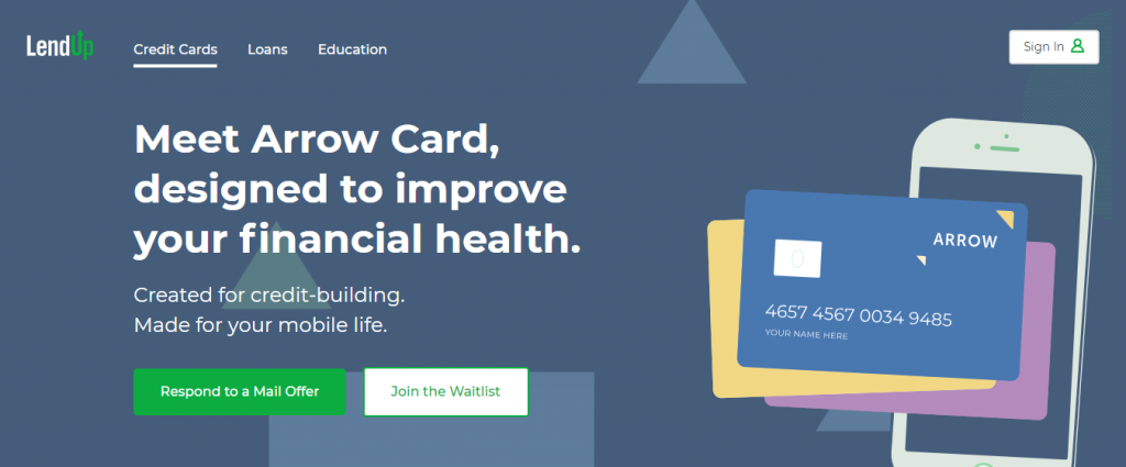 LendUp Arrow Credit Cards