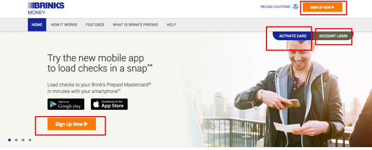 Sign Up for Brink’s Prepaid MasterCard