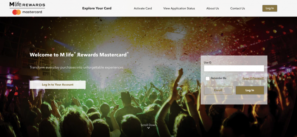 M life Rewards MasterCard