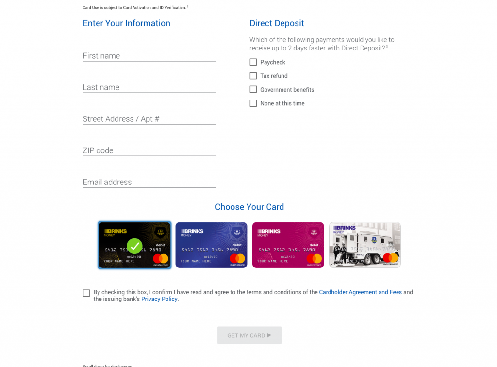 Www brinksontv Sign Up For Brink s Prepaid MasterCard Credit 