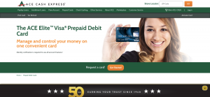 ACE Elite Visa Prepaid Debit Card