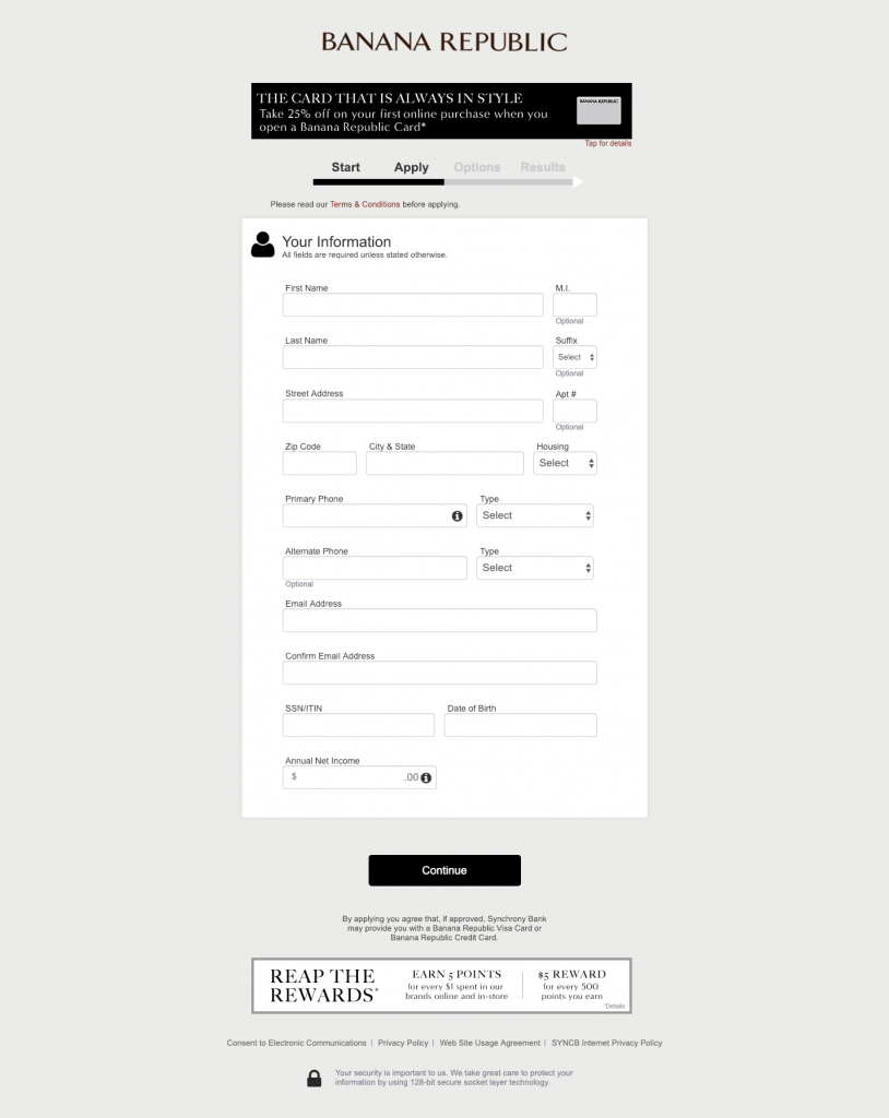 Bananarepublic gap Banana Republic Credit Card Login Credit 