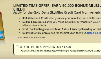 SkyMiles Delta card