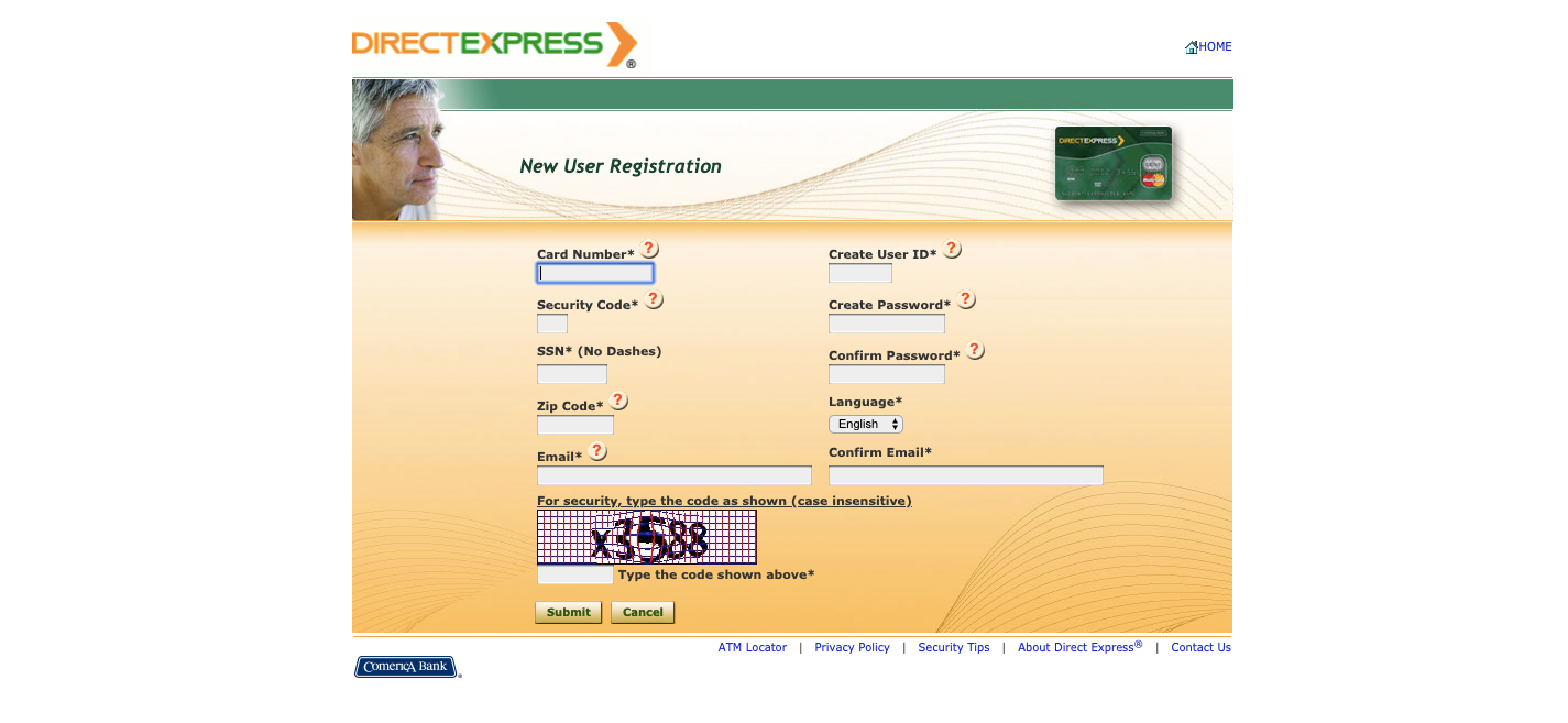 direct express zip code