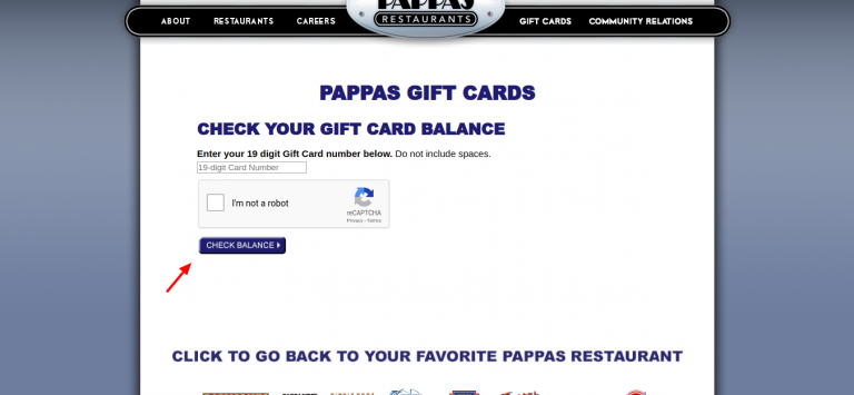 How to Check Pappas Restaurants Gift Card Balance Credit