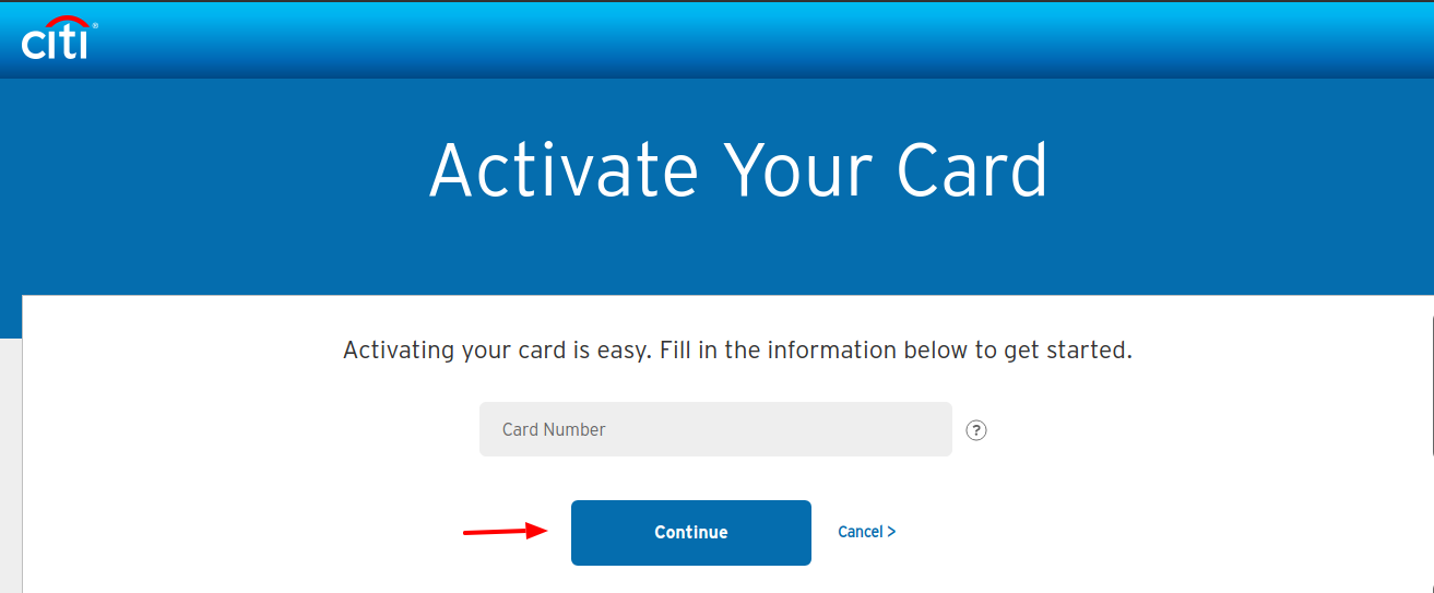 Activate Your Card - Citibank