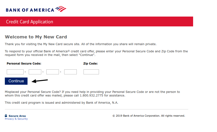 My New Card Bank of America Credit Card Pre qulify