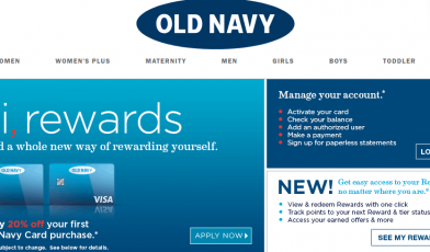 Old Navy Credit Card Logo