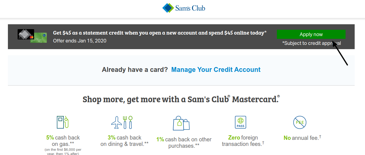 Sam s Club Credit Apply