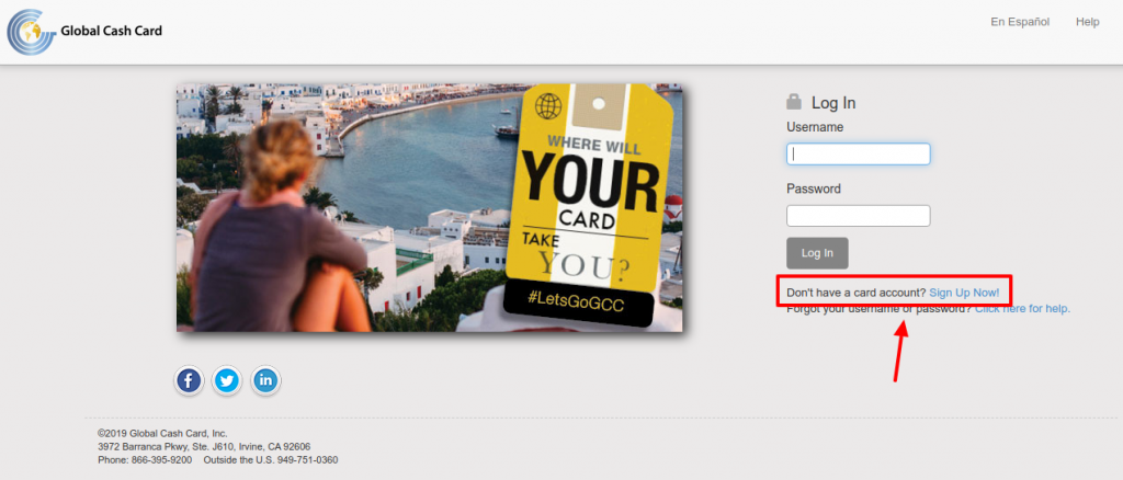 Global Cash Card Login at globalcashcard.com