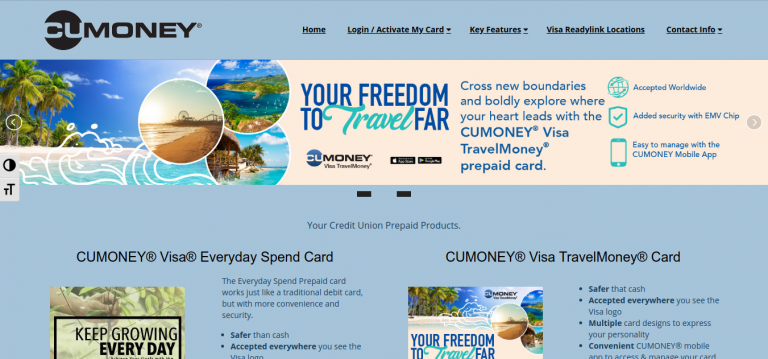 CUMONEY Visa Prepaid Card Account Login Guide