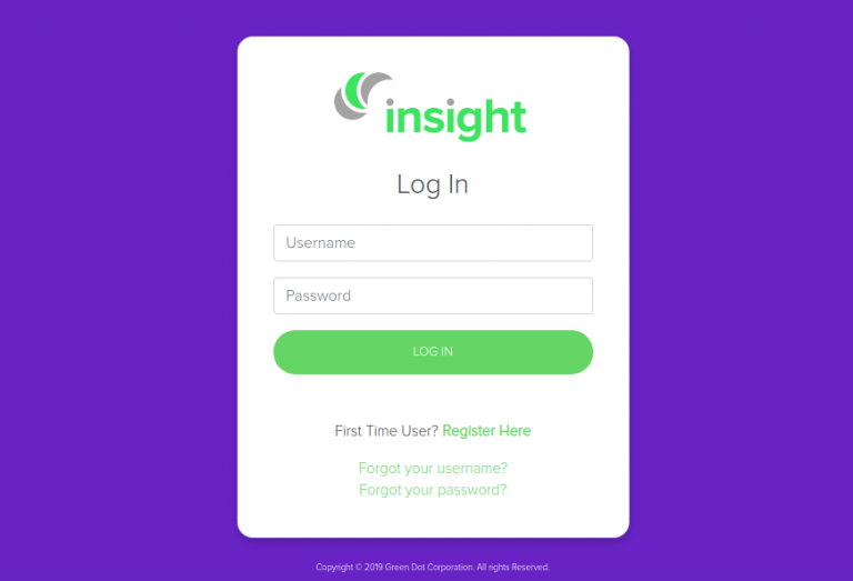 Insight Prepaid Visa Card Account Login Process