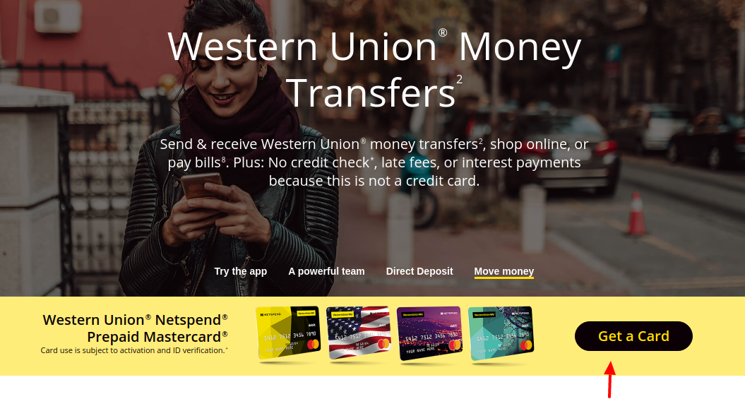 Western Union NetSpend Prepaid Get Card
