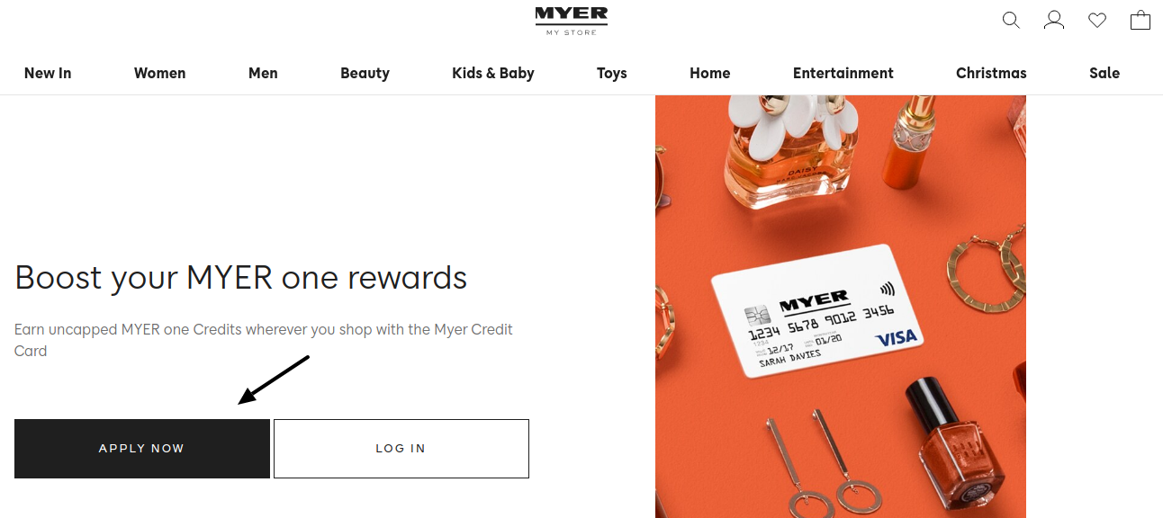 MYER Credit Card Apply