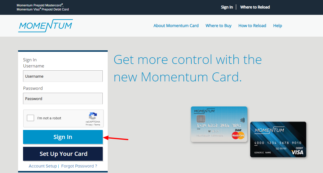 Www momentumcardbalance Login To Your Momentum Card Account 