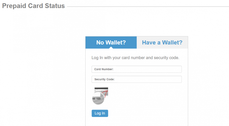 Prepaid Card Status Account Login at prepaidcardstatus.com