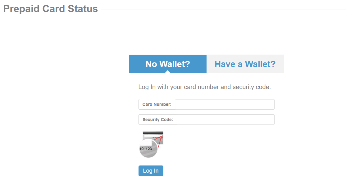 PrepaidCardStatus Login