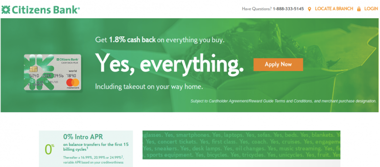 www.citizensbank.com/cashbackpluscard – Apply For Citizens Bank Cash Back Plus World Card