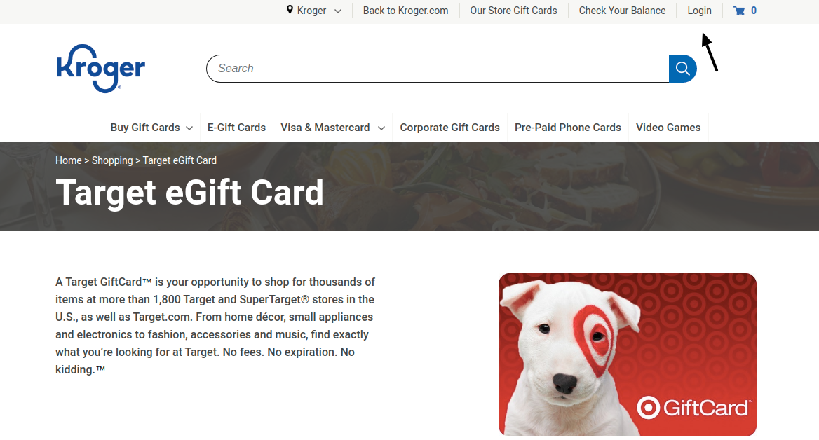 Kroger Target eGift Login