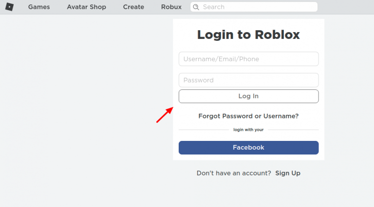roblox online login