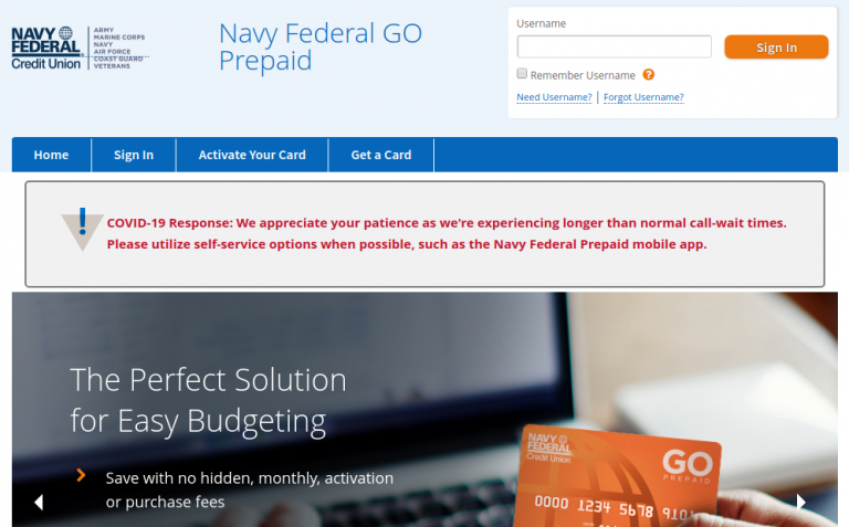 www.navyfederal.org/goprepaid – Activate Your Navy Federal Visa GO Prepaid Card