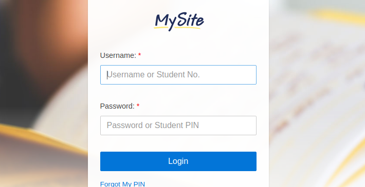 MySite Login