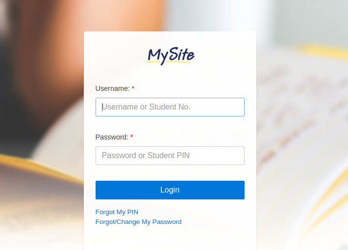 MySite Login