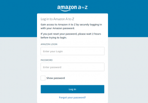 amazon a to z login amazon a to z login