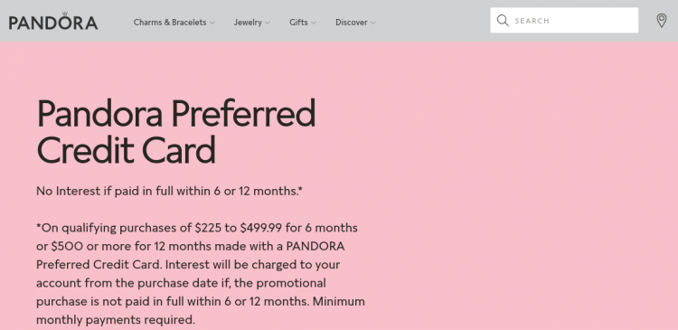 Pandora Preferred Credit Card Logo