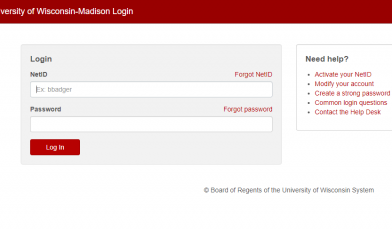 University of Wisconsin Madison Login