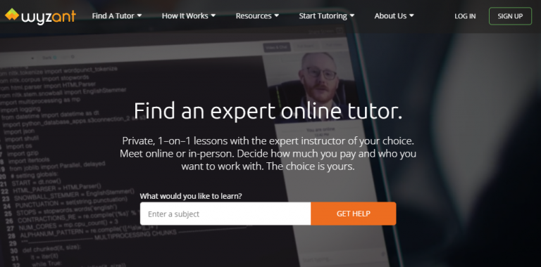 Login To Your Wyzant Online Account