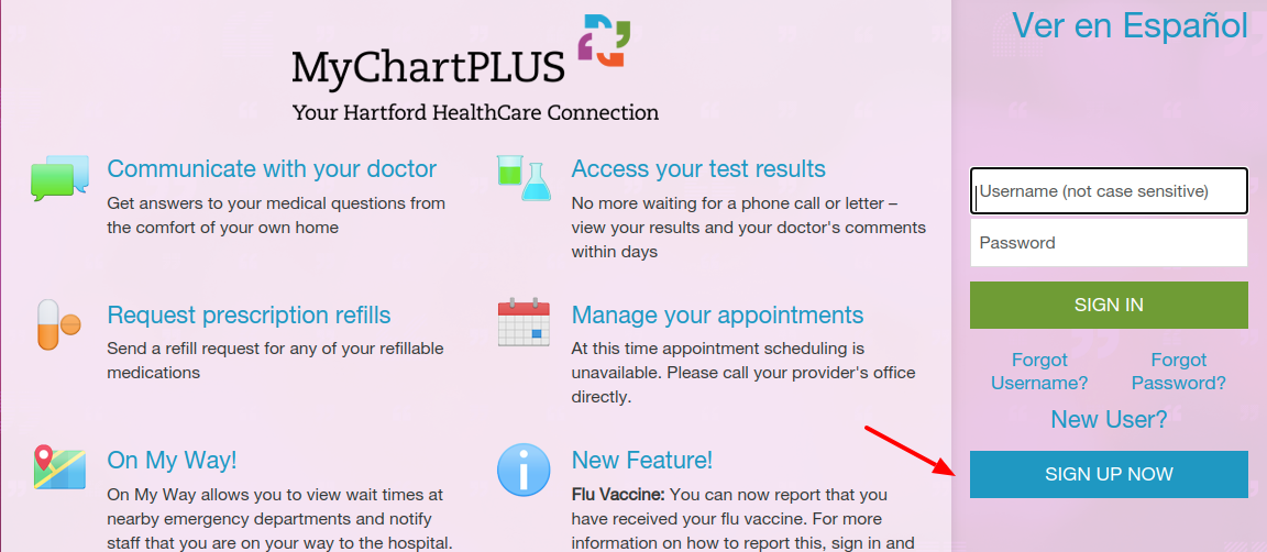 HHC MyChartPLUS Register