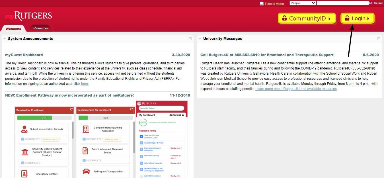 myRutgers login