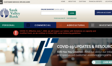 Log in to Sauk Valley Bank Account