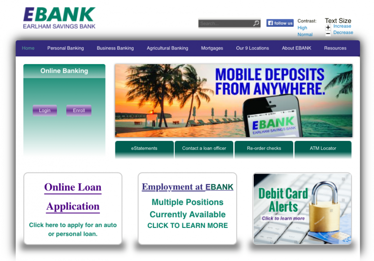 Earlham Savings Bank Login
