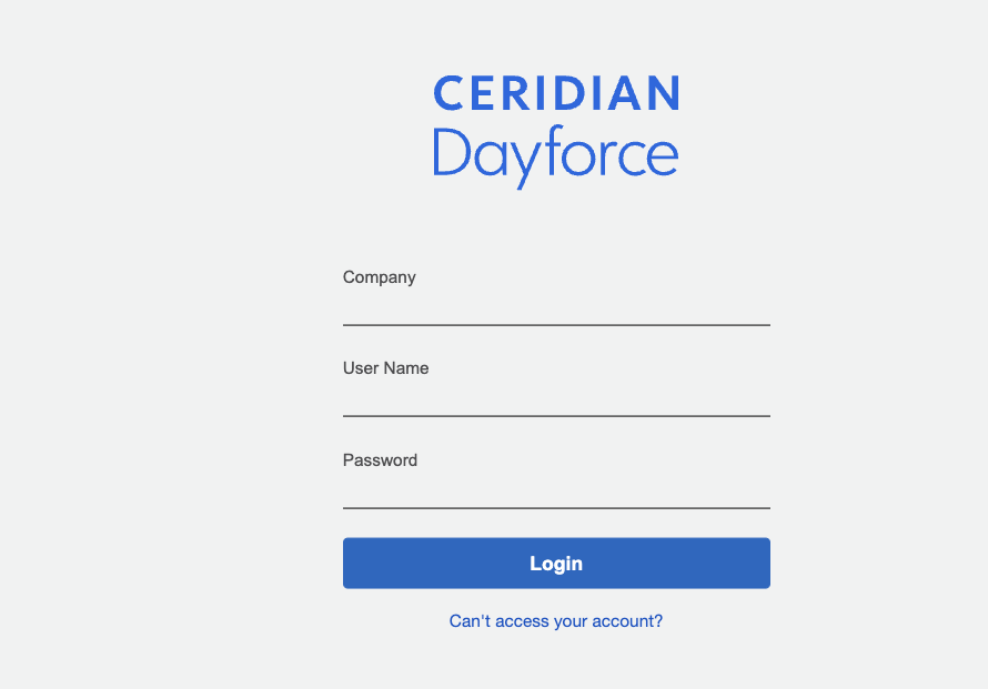 dayforce login