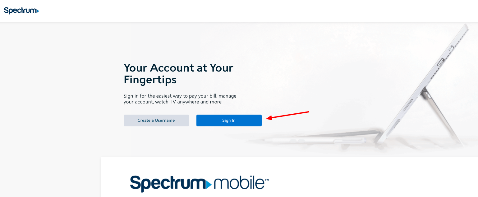 spectrum bill pay login