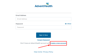 Adventhealth Login Step by Step guide at account.adventhealth.com