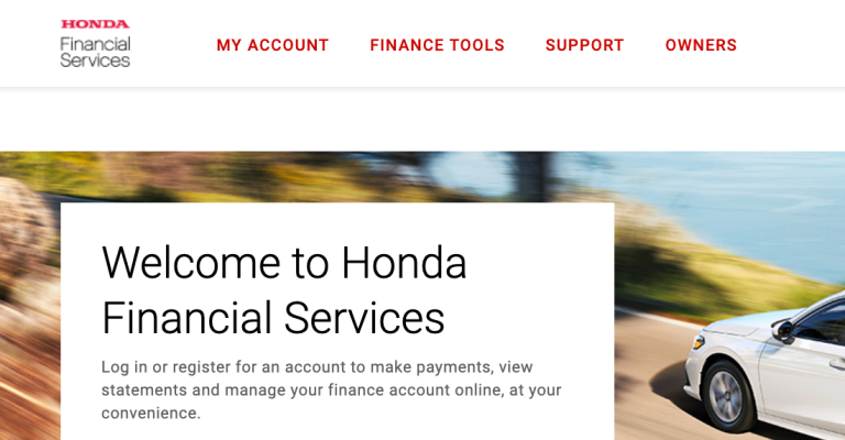 Honda Financial Services Login at my.americanhondafinance.com