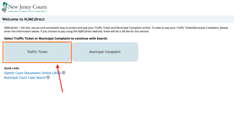 How to Pay Your NJMCDirect Traffic Ticket Online