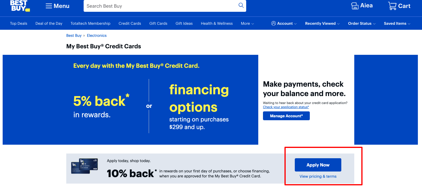 Best-Buy-Credit-Card-Application