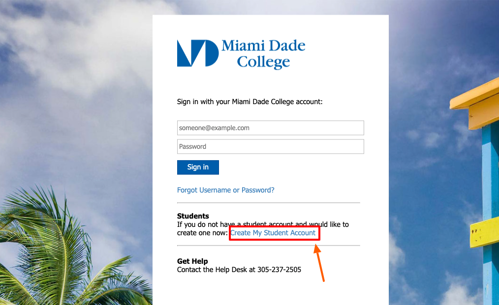 mdc blackboard create account